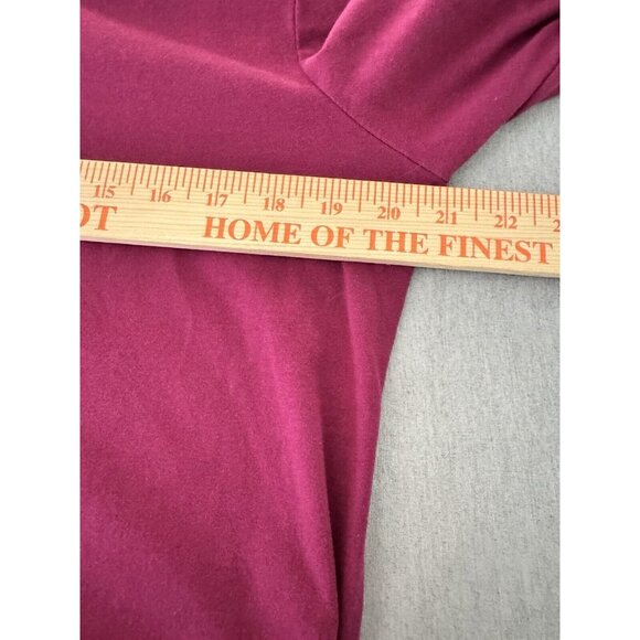 Susan Graver Weekend Essentials Women’s Sz L Raspberry Pullover Butter Top - Picture 5 of 6